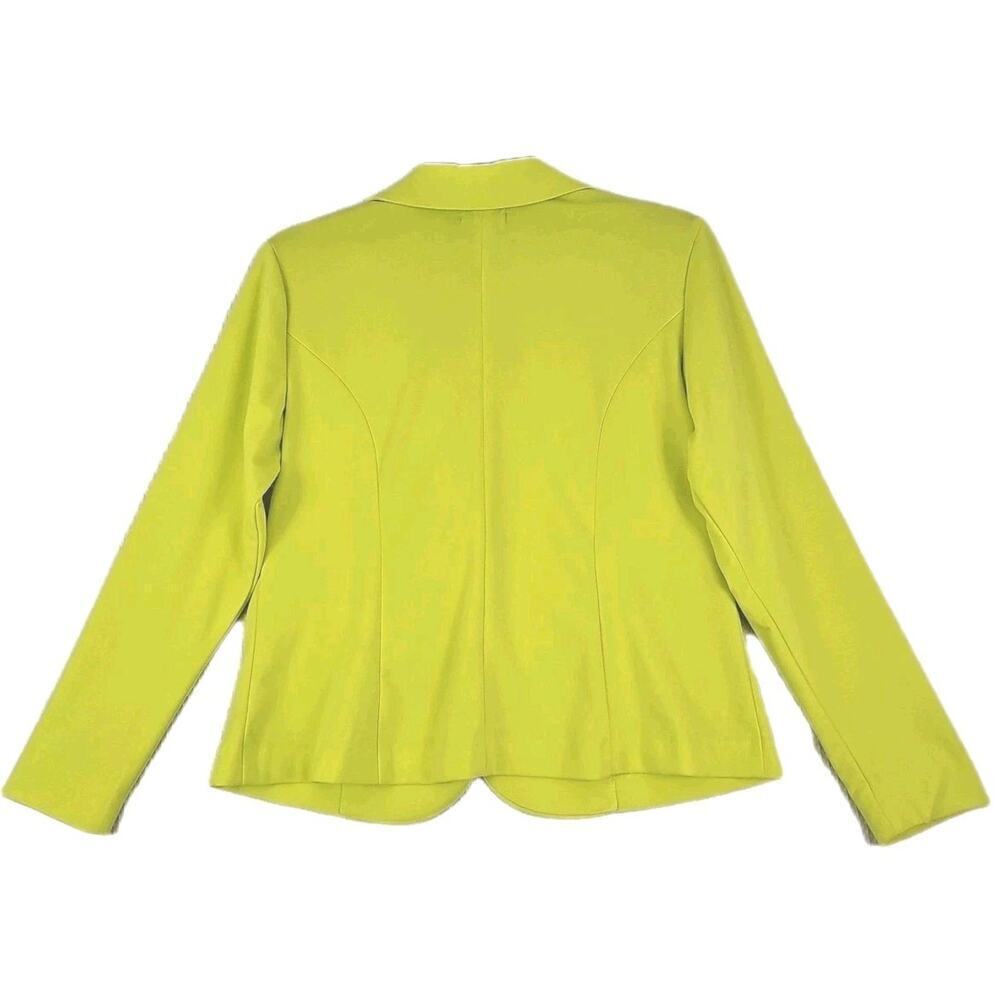 Torrid ~Woman Size 1(1X)~ Line Green Office Wear Blazer Knit Jacket Unlined NWT. - Picture 14 of 16